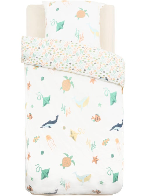 Orta coton 140x200 cm juego de cama infantil animales marinos - Kiabi