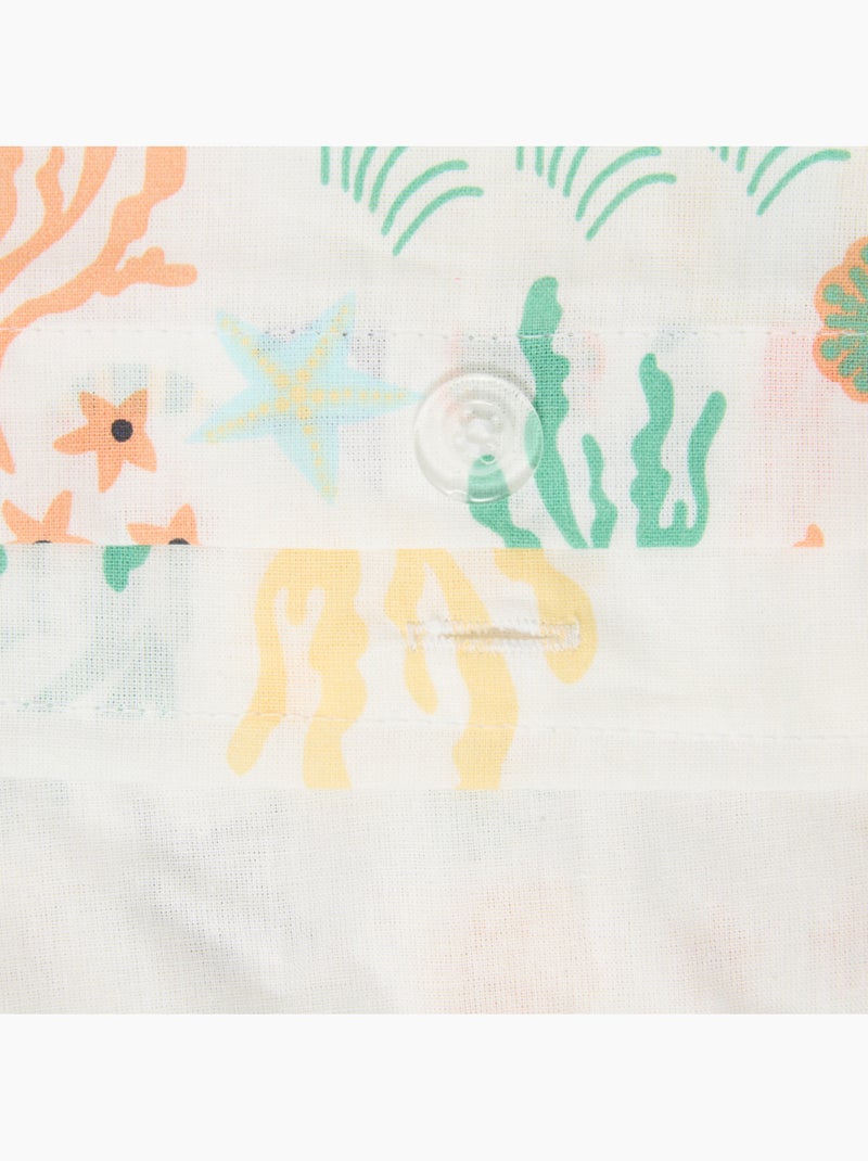 Orta coton 140x200 cm juego de cama infantil animales marinos Azul - Kiabi