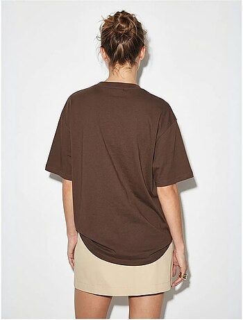 Oversized embroidered sequin t-shirt lucci