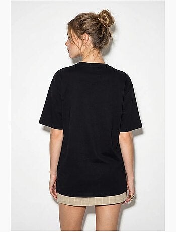 Oversized embroidered sequin t-shirt lucci