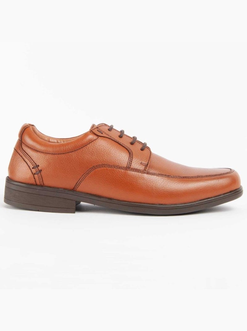 Oxford Casual Cuero Purapiel Marrón - Kiabi