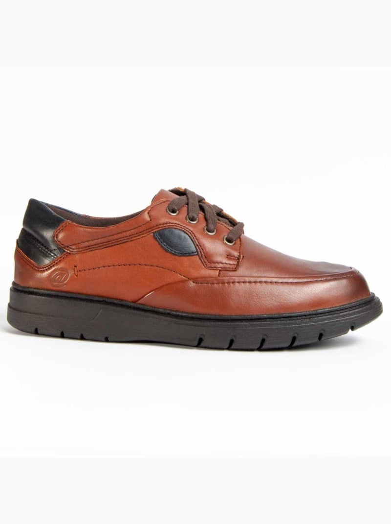 Oxford Casual Cuero Purapiel Marrón - Kiabi