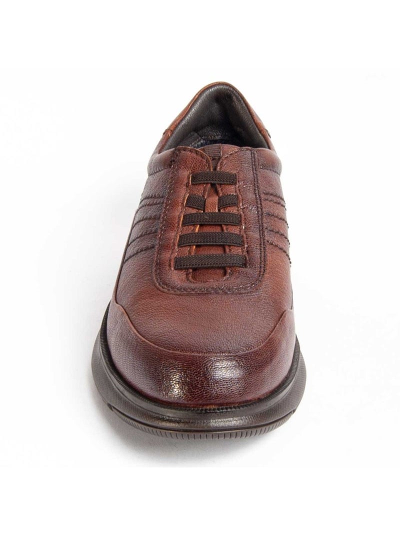 Oxford Casual Cuero Purapiel Marrón - Kiabi