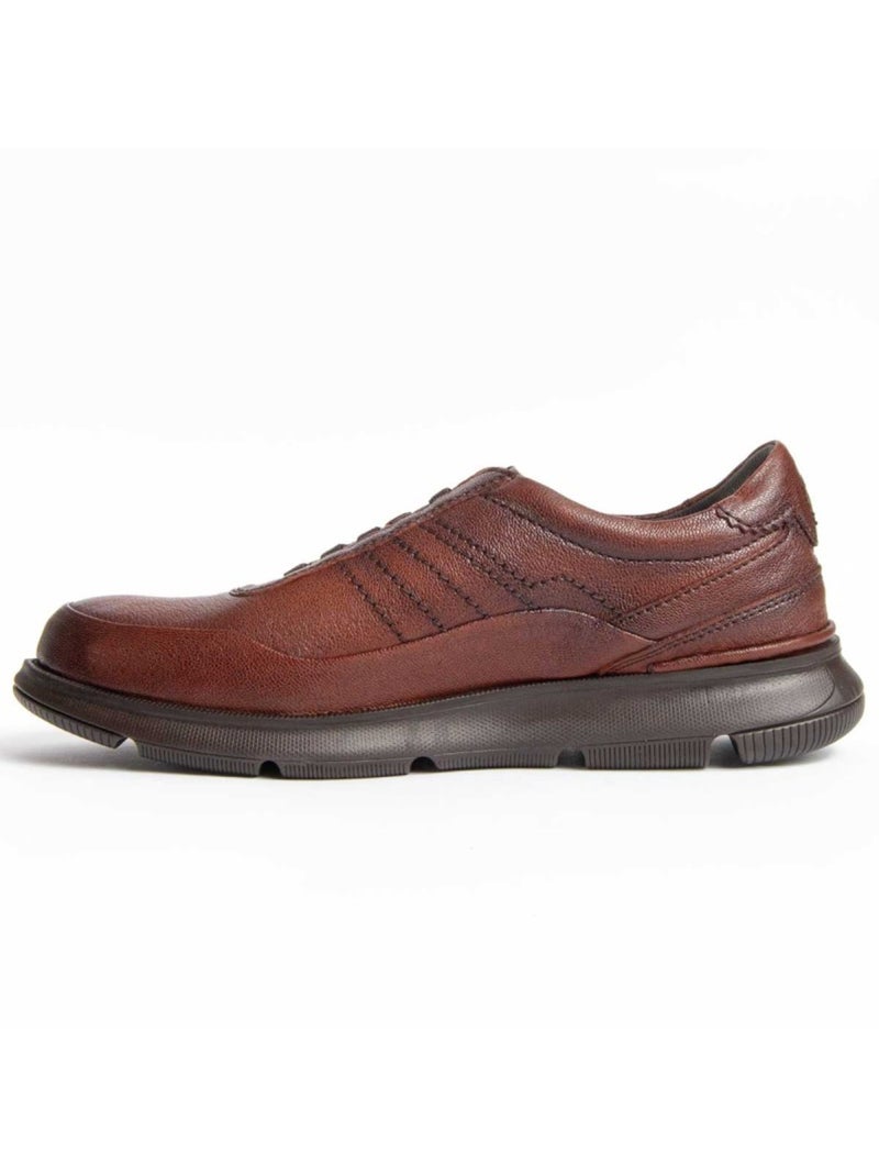 Oxford Casual Cuero Purapiel Marrón - Kiabi