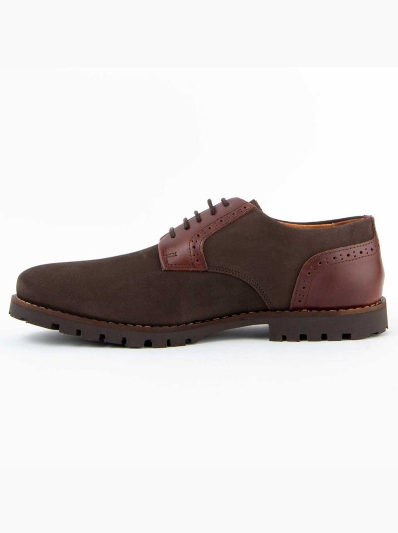 Oxford Casual Cuero Purapiel Marrón - Kiabi