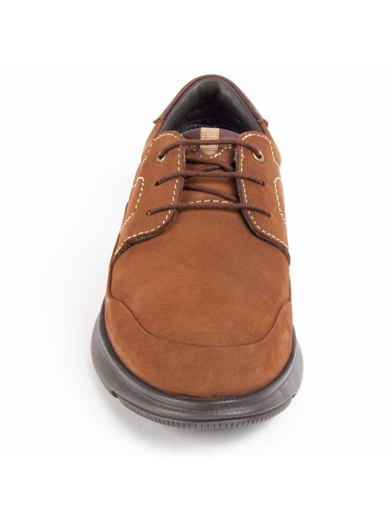 Oxford Casual Cuero Purapiel Marrón - Kiabi