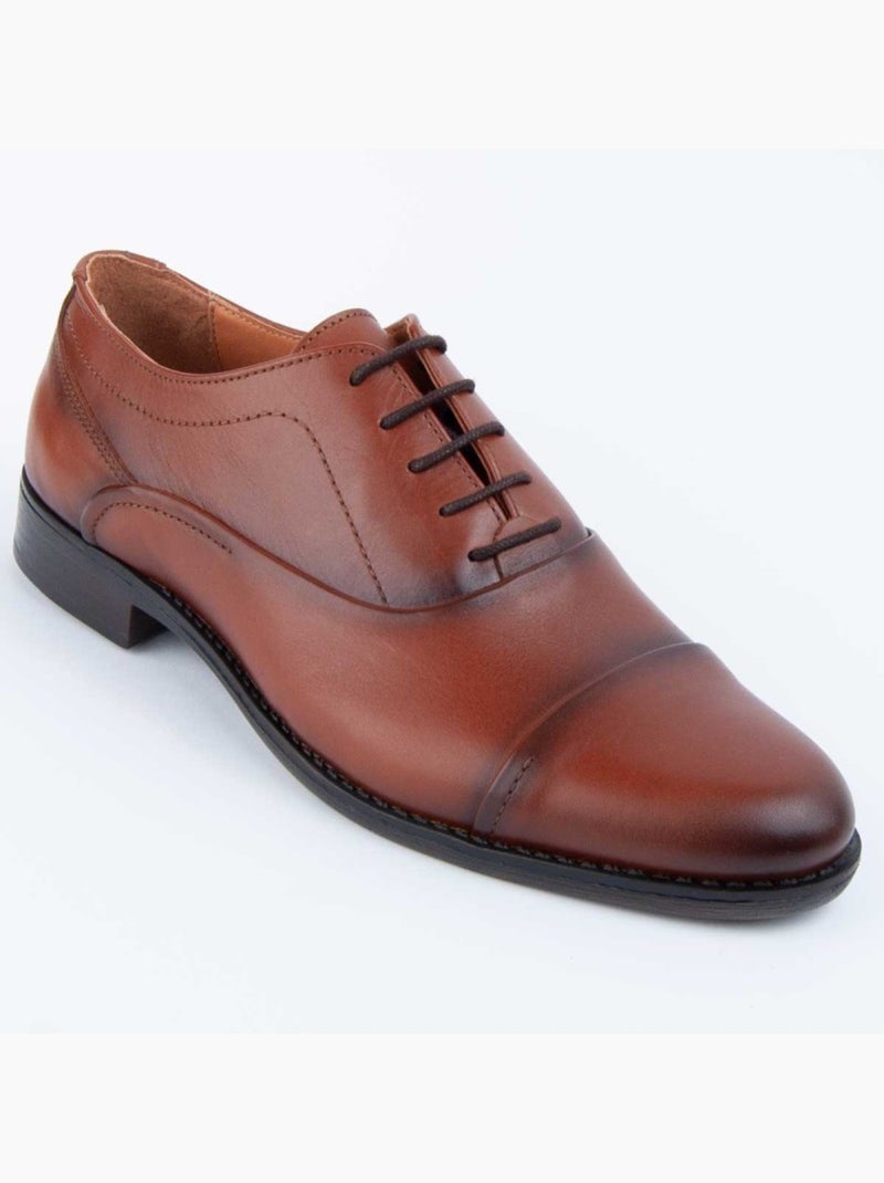 Oxford Casual Cuero Purapiel Marrón - Kiabi