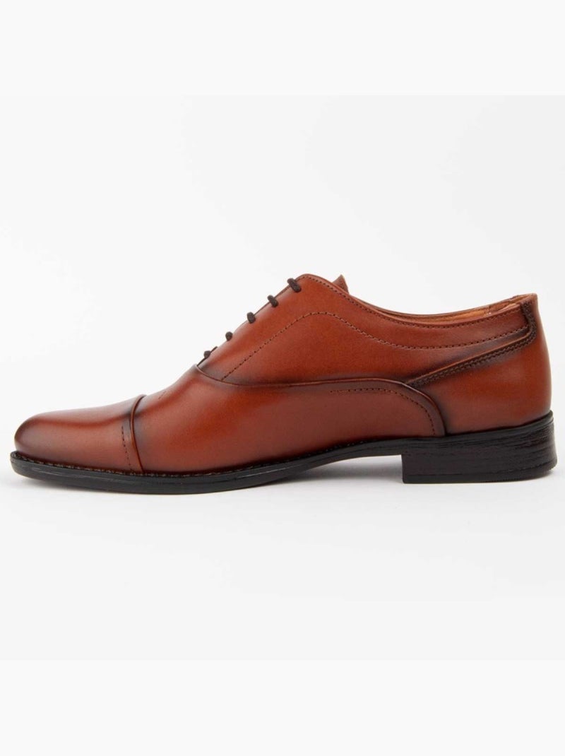 Oxford Casual Cuero Purapiel Marrón - Kiabi