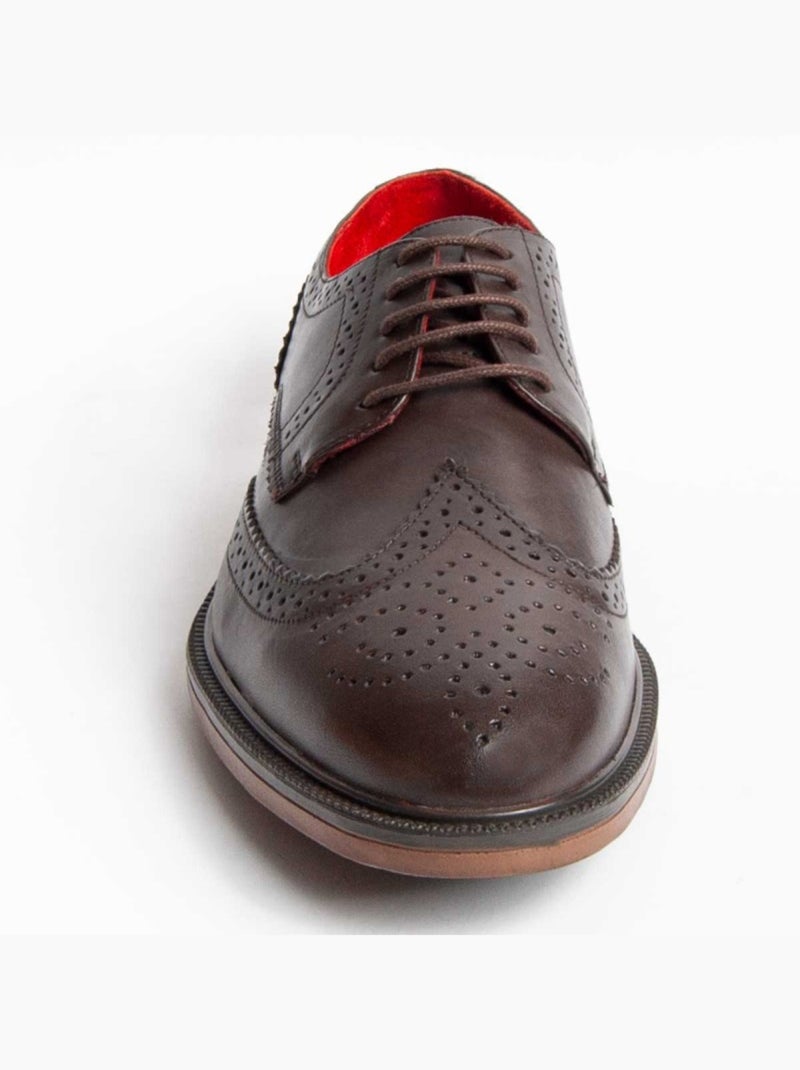 Oxford Casual Cuero Purapiel Marrón - Kiabi