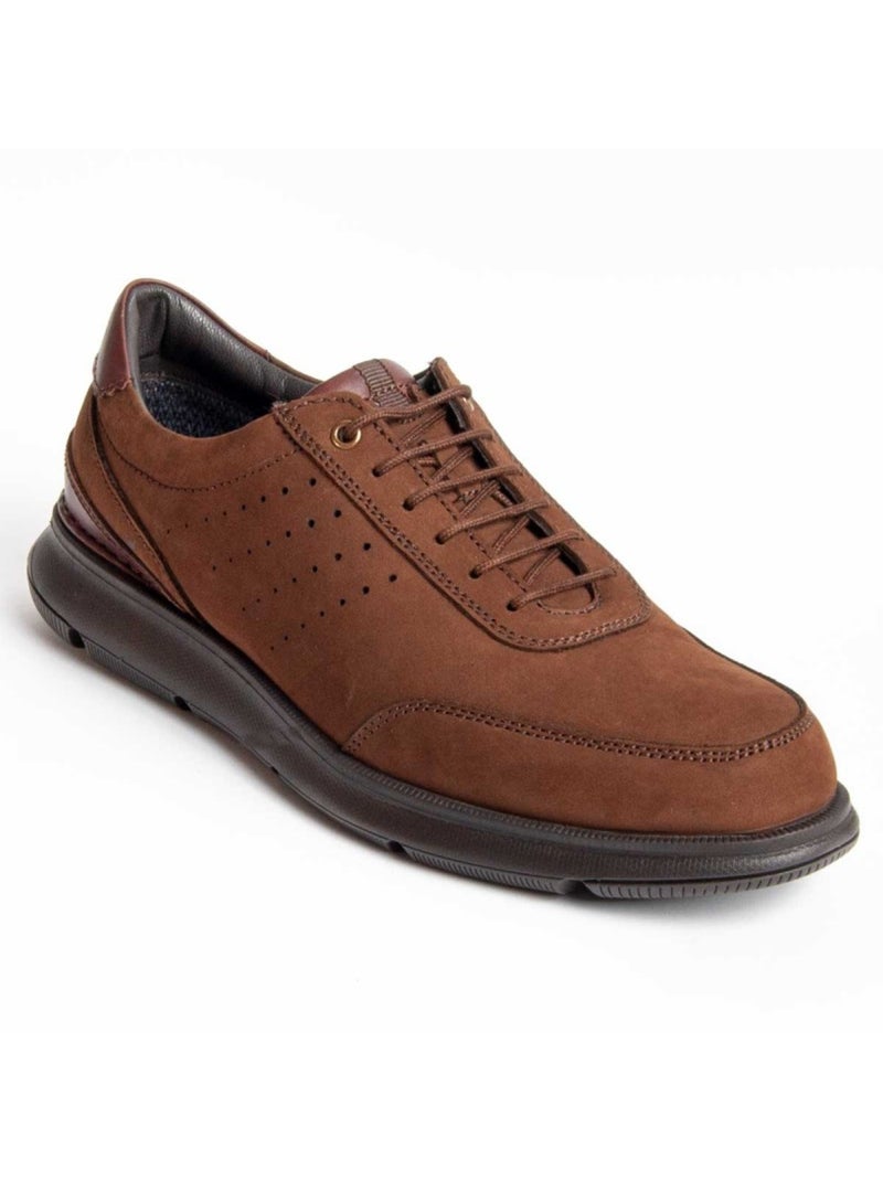 Oxford Casual Cuero Purapiel Marrón - Kiabi