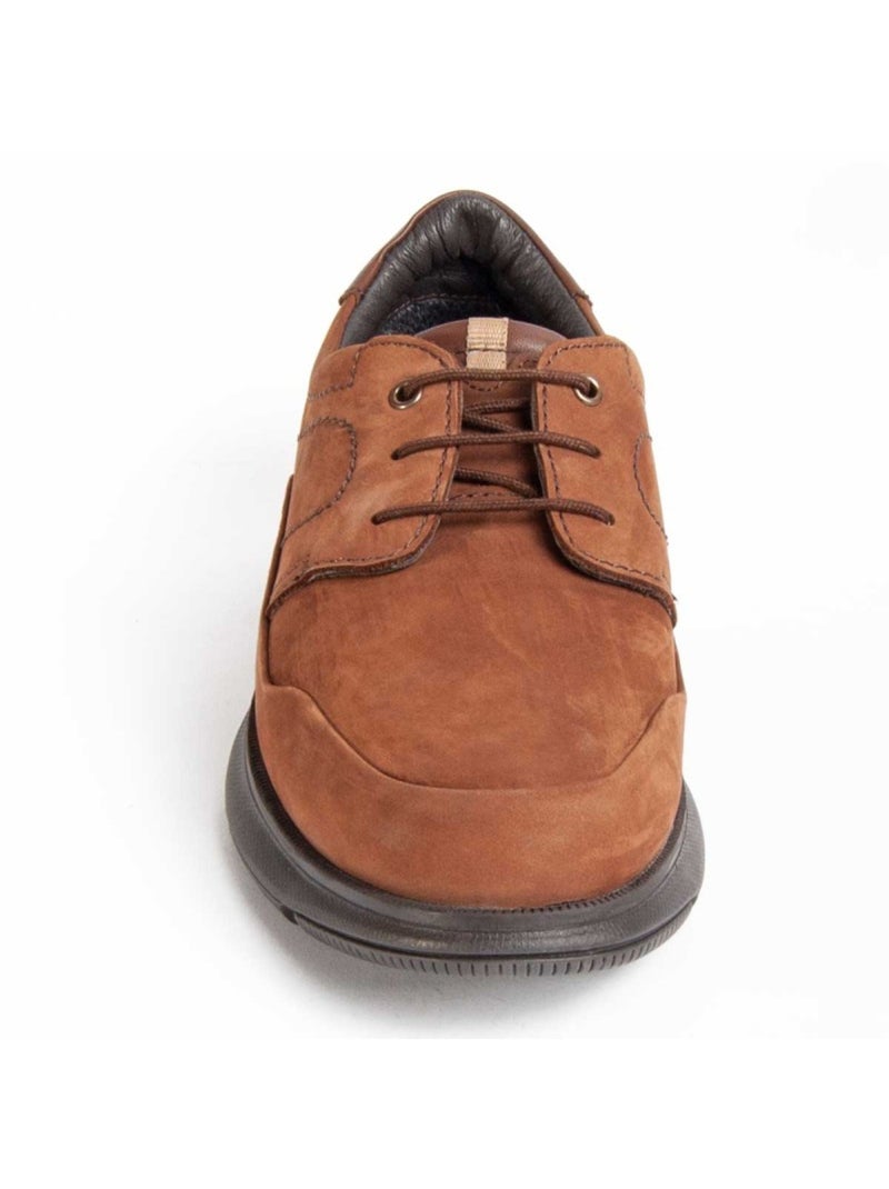 Oxford Casual Cuero Purapiel Marrón - Kiabi