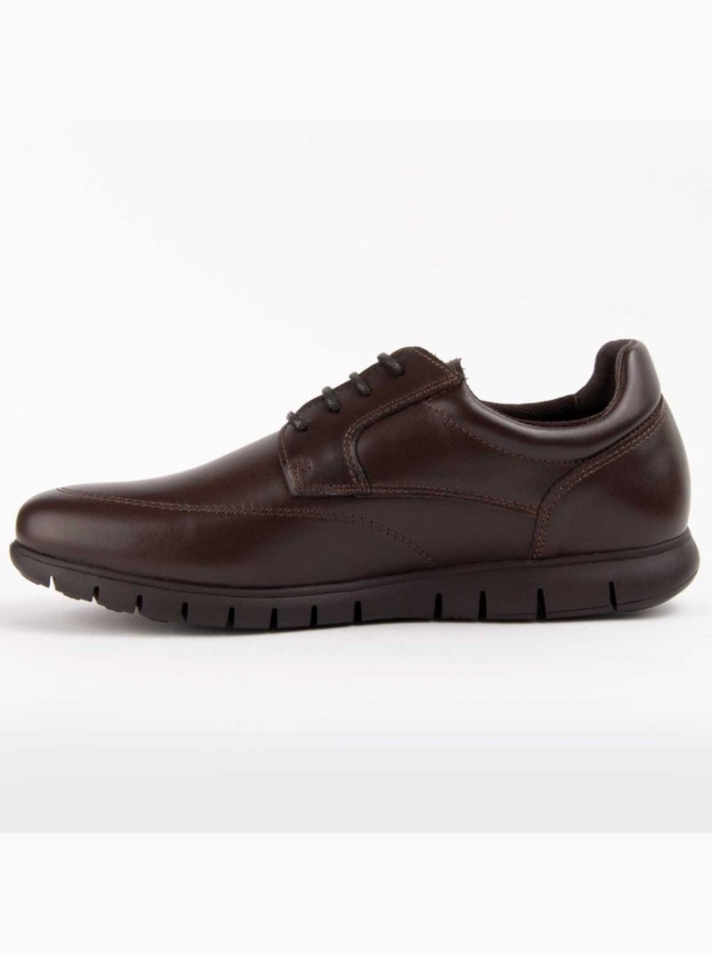 Oxford Casual Cuero Purapiel Marrón - Kiabi