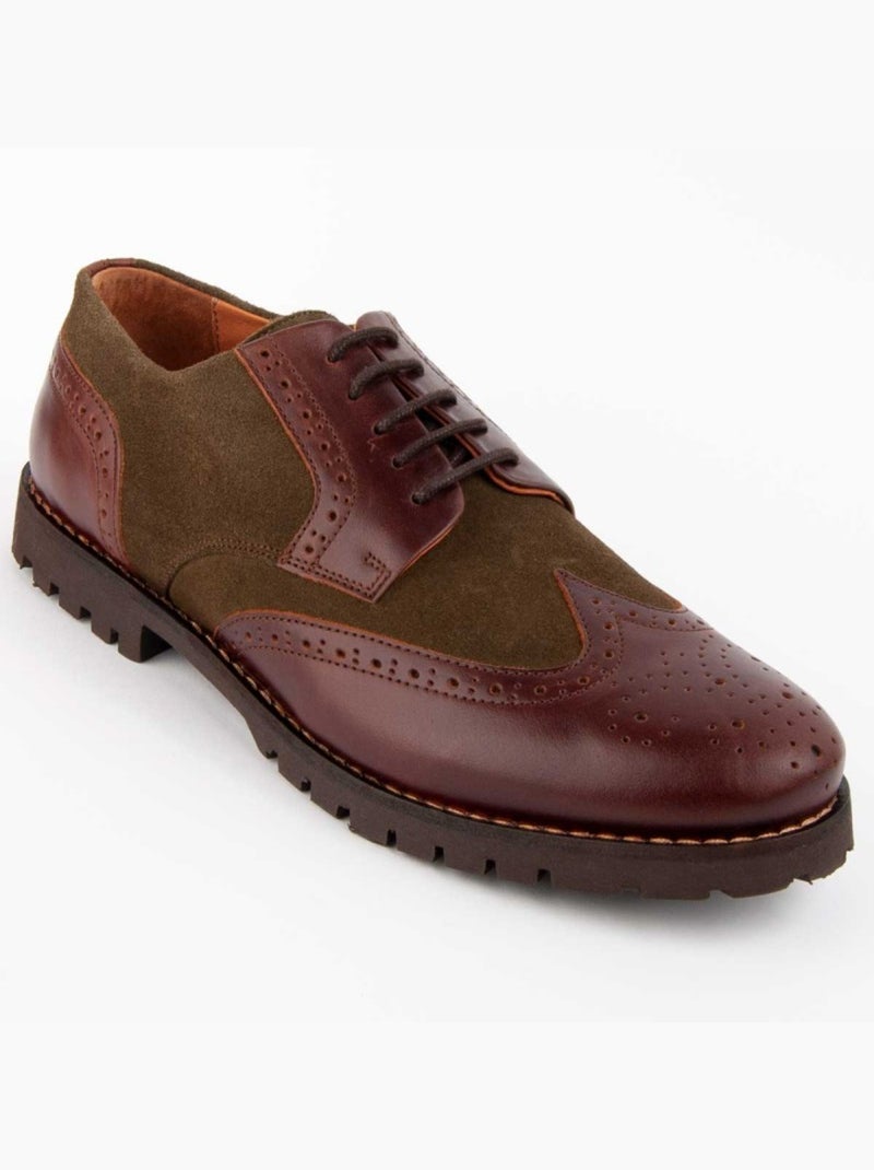Oxford Casual Cuero Purapiel Verde - Kiabi