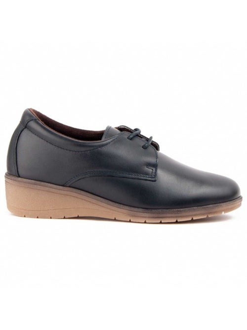Oxford Cuña Cuero Purapiel - Kiabi