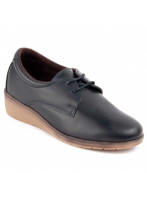 Oxford Cuña Cuero Purapiel - Kiabi