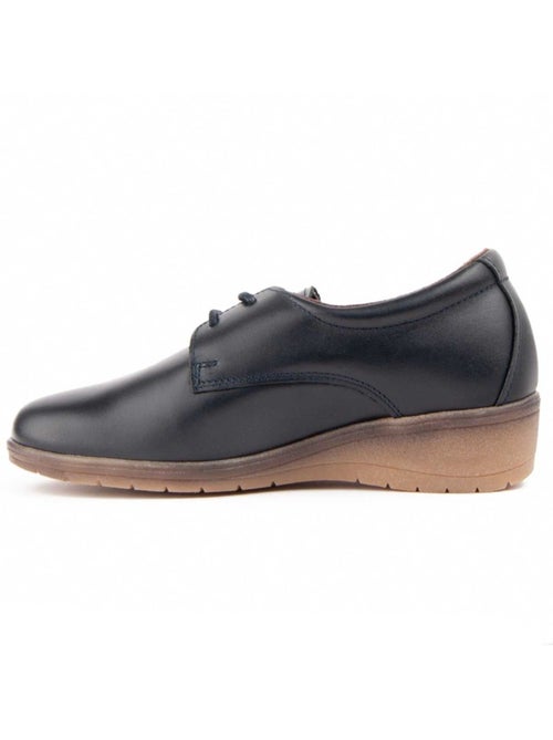 Oxford Cuña Cuero Purapiel - Kiabi