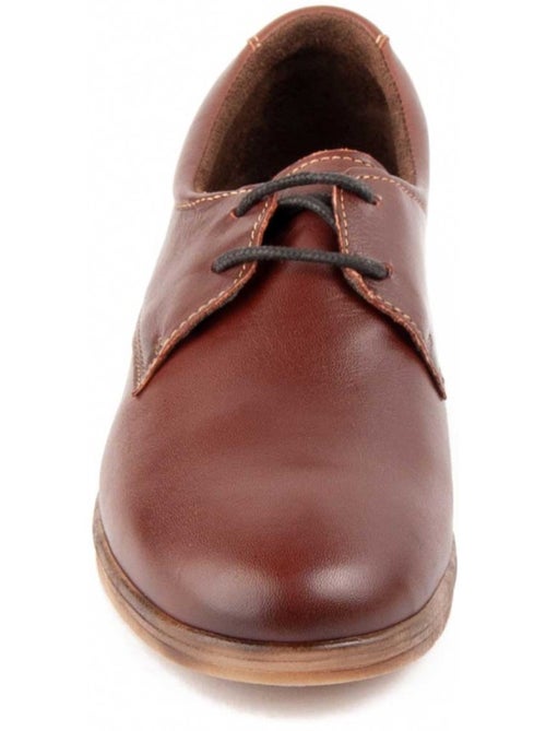 Oxford Cuña Cuero Purapiel - Kiabi