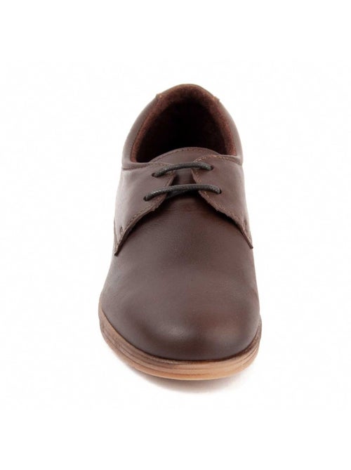 Oxford Cuña Cuero Purapiel - Kiabi