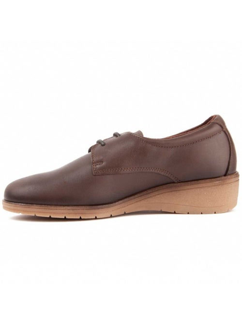 Oxford Cuña Cuero Purapiel - Kiabi