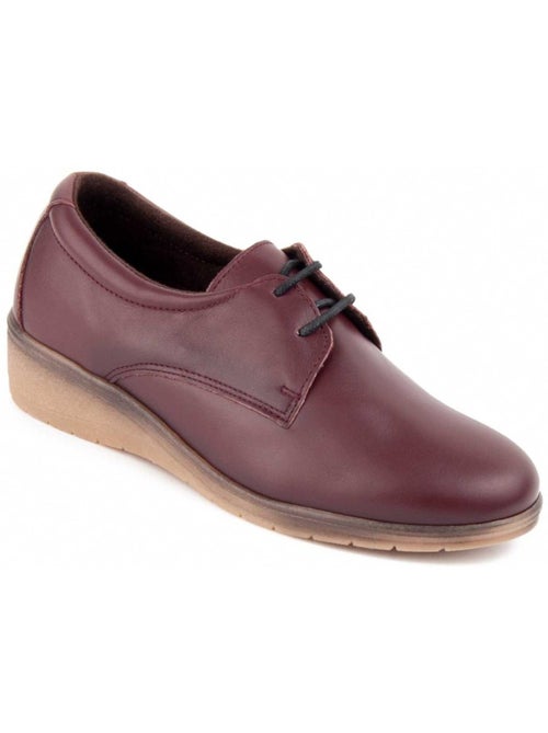 Oxford Cuña Cuero Purapiel - Kiabi
