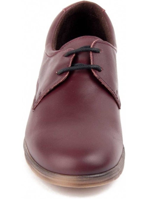 Oxford Cuña Cuero Purapiel - Kiabi