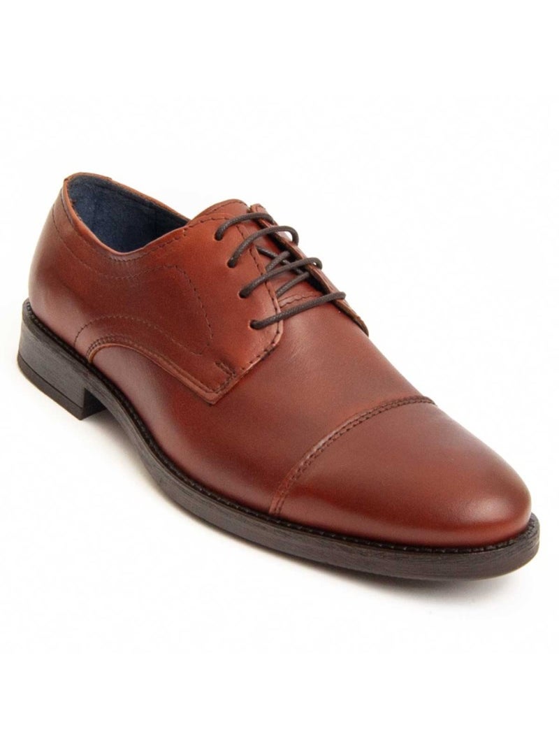 Oxford Vestir Cuero Purapiel Marrón - Kiabi