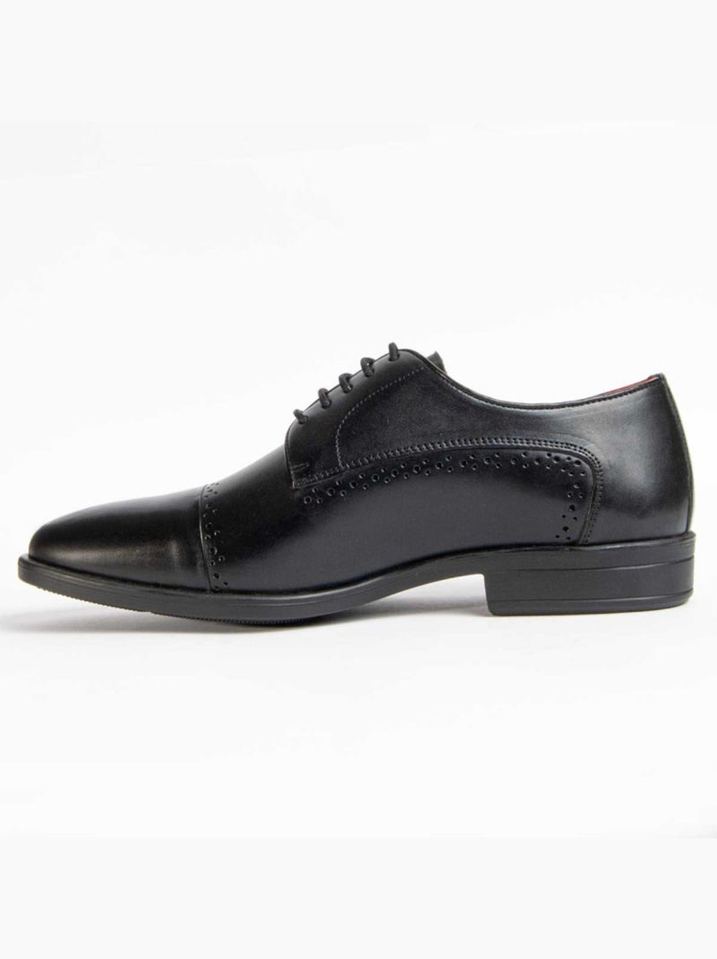 Oxford Vestir Cuero Purapiel Negro - Kiabi