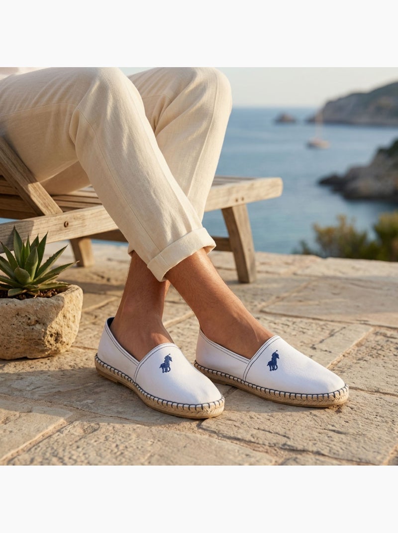 OZABI Alpargatas para hombre, fabricadas en España, de lona de algodón, para el verano Blanco - Kiabi