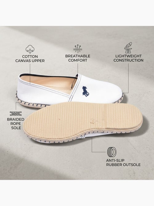 OZABI Alpargatas para hombre, fabricadas en España, de lona de algodón, para el verano - Kiabi OZABI Alpargatas para hombre, fabricadas en España, de lona de algodón, para el verano - Kiabi