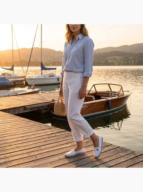 OZABI Alpargatas para hombre, fabricadas en España, de lona de algodón, para el verano - Kiabi OZABI Alpargatas para hombre, fabricadas en España, de lona de algodón, para el verano - Kiabi