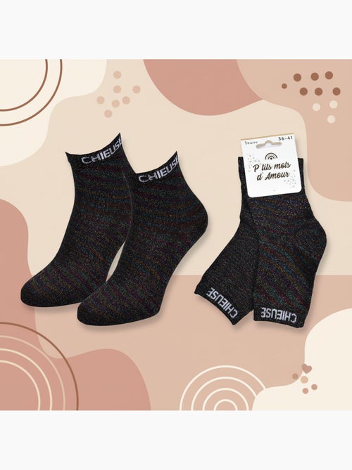 OZABI Calcetines de mujer con lentejuelas Calcetines cortos - Kiabi
