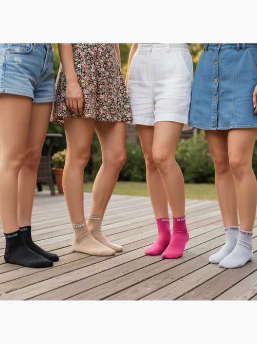 OZABI Calcetines de mujer con lentejuelas Calcetines cortos Pack de 4 pares - Kiabi