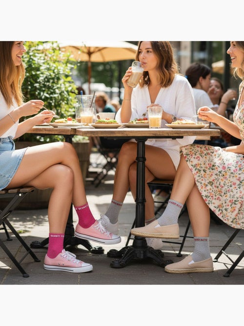 OZABI Calcetines de mujer con lentejuelas Calcetines cortos Pack de 4 pares - Kiabi