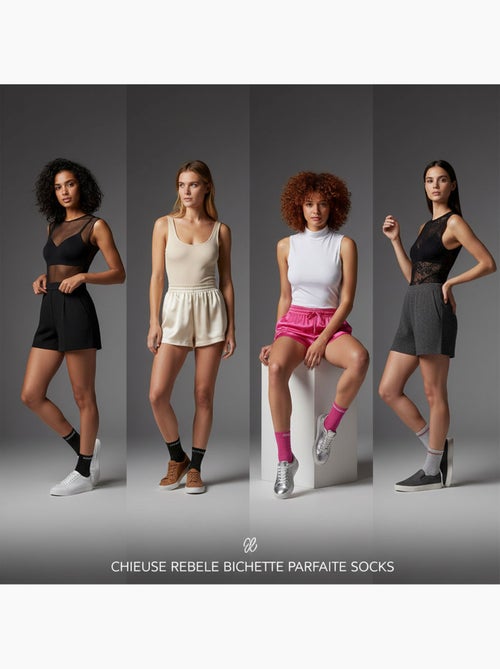 OZABI Calcetines de mujer con lentejuelas Calcetines cortos Pack de 8 pares - Kiabi