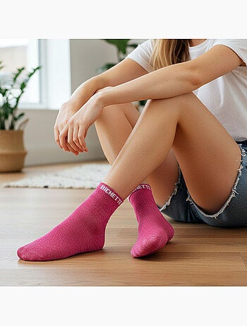 OZABI Calcetines de mujer con lentejuelas Calcetines cortos