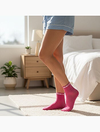 OZABI Calcetines de mujer con lentejuelas Calcetines cortos