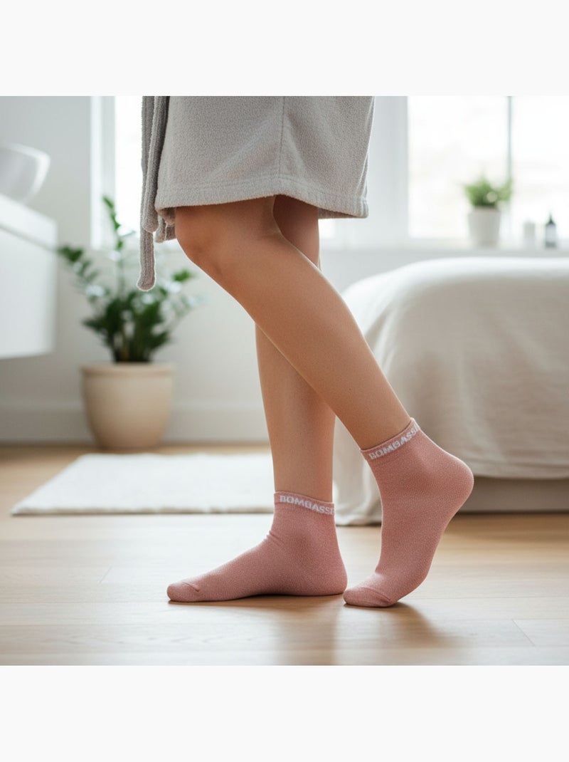OZABI Calcetines de mujer con lentejuelas Calcetines cortos Rosa - Kiabi