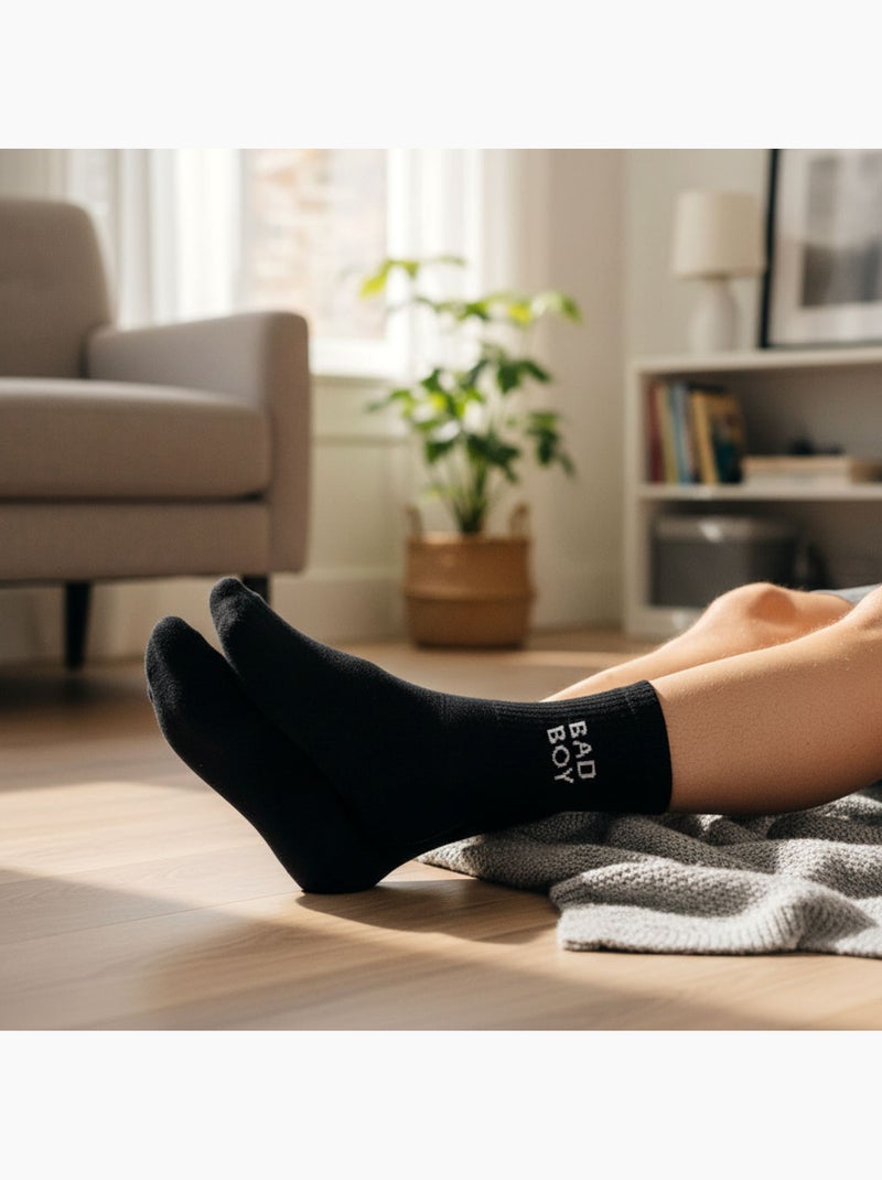 OZABI Calcetines para hombre con mensajes divertidos Negro - Kiabi
