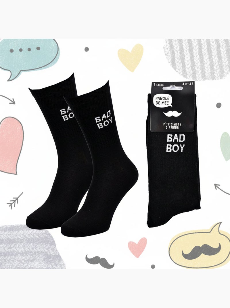 OZABI Calcetines para hombre con mensajes divertidos Negro - Kiabi