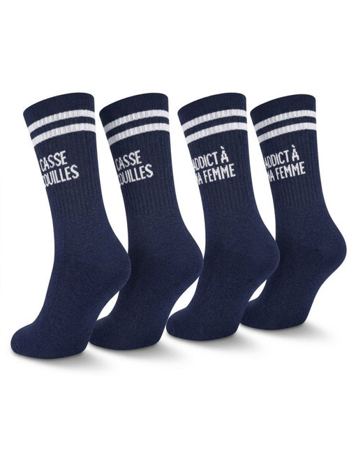 OZABI Calcetines para hombre con mensajes divertidos, paquete de 2 pares - Kiabi OZABI Calcetines para hombre con mensajes divertidos, paquete de 2 pares - Kiabi