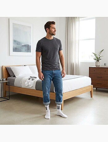 OZABI Calcetines para hombre con mensajes divertidos, paquete de 2 pares