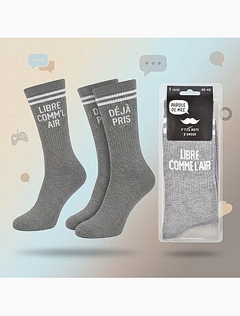 OZABI Calcetines para hombre con mensajes divertidos, paquete de 2 pares