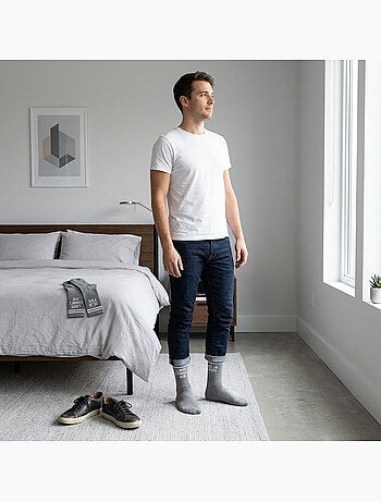 OZABI Calcetines para hombre con mensajes divertidos, paquete de 2 pares