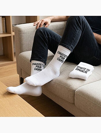 OZABI Calcetines para hombre con mensajes divertidos, paquete de 4 pares