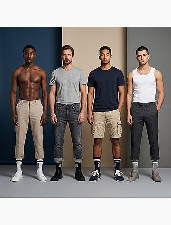 OZABI Calcetines para hombre con mensajes divertidos, paquete de 4 pares