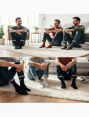 OZABI Calcetines para hombre con mensajes divertidos, paquete de 8 pares