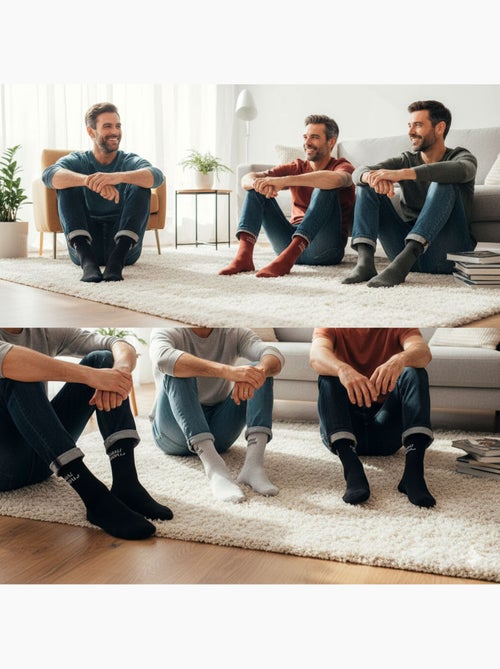 OZABI Calcetines para hombre con mensajes divertidos, paquete de 8 pares - Kiabi