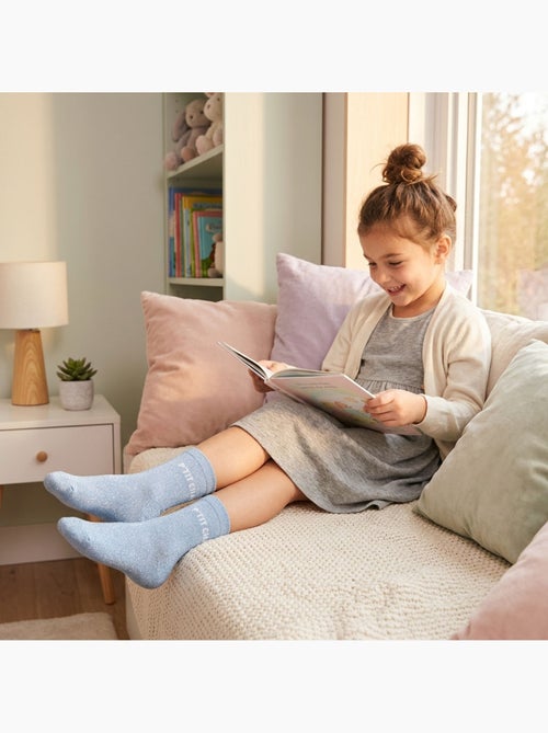 OZABI Calcetines para niña con lentejuelas y mensaje divertido - Kiabi