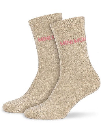 OZABI Calcetines para niña con lentejuelas y mensaje divertido