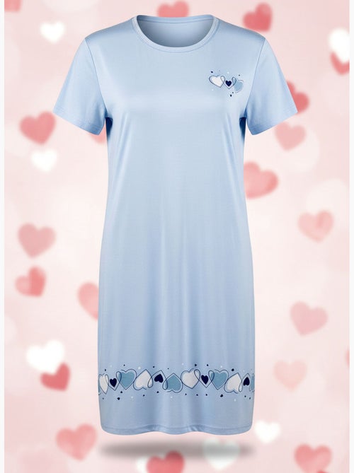 OZABI Camisón de mujer de microfibra con mangas cortas - Kiabi